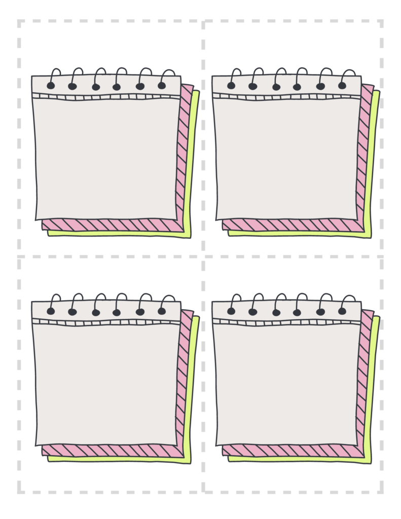 Printable Blank Lunch Box Notes for Kids - Inspired Fun
