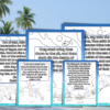 25 Sea Themed Bible Verse Printable Scripture Coloring Pages and 4 Bonus Where is it Found Bible Quiz - Image 4