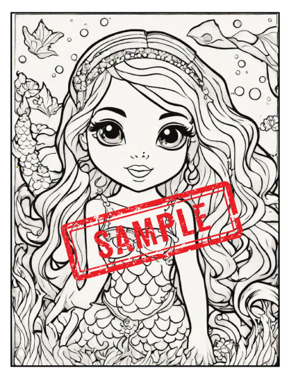 Enchanted Realms: Fairies, Mermaids, and Princesses - A Digital Coloring Book Collection for Girls...DIGITAL DOWNLOAD! - Image 8