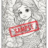Enchanted Realms: Fairies, Mermaids, and Princesses - A Digital Coloring Book Collection for Girls...DIGITAL DOWNLOAD! - Image 9