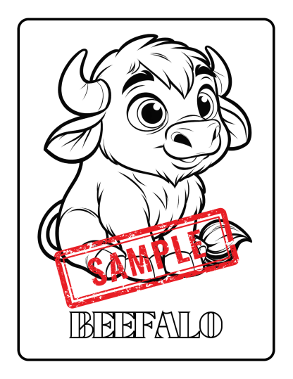 **Mammals Coloring Pages For Kids** Plus a BONUS! " Kids Fun Activities Collection"...DIGITAL DOWNLOAD! - Image 4