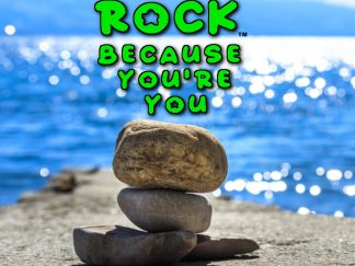 U Rock Because You're You Inspirational Cards