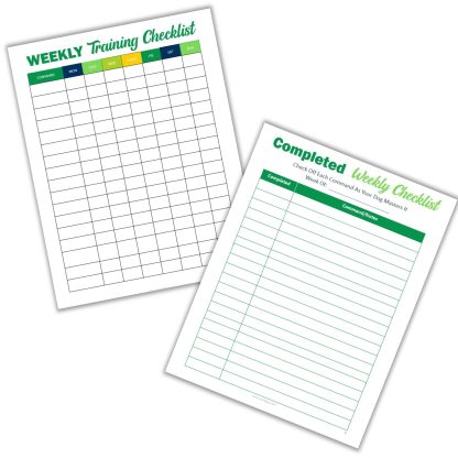 Printable Dog Training and Tracking Chart | Instant Download | 8.5x11 PDF| Dog Training Planner and Training Log - Image 4