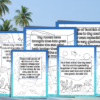 25 Sea Themed Bible Verse Printable Scripture Coloring Pages and 4 Bonus Where is it Found Bible Quiz - Image 5