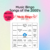 Music Bingo with songs from 2000-2021, Singo Bingo Cards, Bingo Game - Image 6