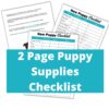 New Puppy Shopping Checklist | Printable Pet Checklist | New Pet Checklist | New Puppy Checklist | Available In 4 Colors - Image 2