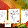 85 Relaxing Sloth and Friends Fall Coloring Pages for Kids and Adults, Fall Coloring Pages, Cute Animal Coloring Pages, Digital Download - Image 6