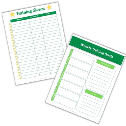 Printable Dog Training and Tracking Chart | Instant Download | 8.5x11 PDF| Dog Training Planner and Training Log - Image 5