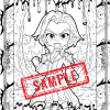 Vampire Vibes Coloring Collection/DIGITAL DOWNLOAD! - Image 3