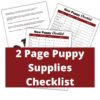 New Puppy Shopping Checklist | Printable Pet Checklist | New Pet Checklist | New Puppy Checklist | Available In 4 Colors - Image 3
