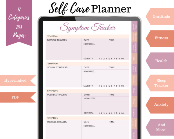 Health and Wellness/Wellbeing Digital Planner For Ipad, Goodnotes, Xodo etc. - Image 5