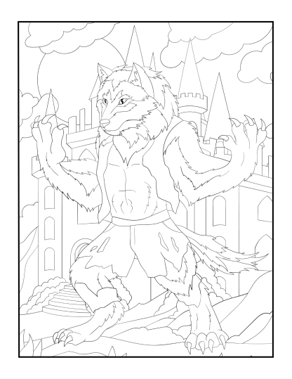 Howl At The Moon coloring book - Image 3