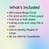 Music Bingo with songs from 2000-2021, Singo Bingo Cards, Bingo Game - Image 7