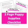 New Puppy Shopping Checklist | Printable Pet Checklist | New Pet Checklist | New Puppy Checklist | Available In 4 Colors - Image 4