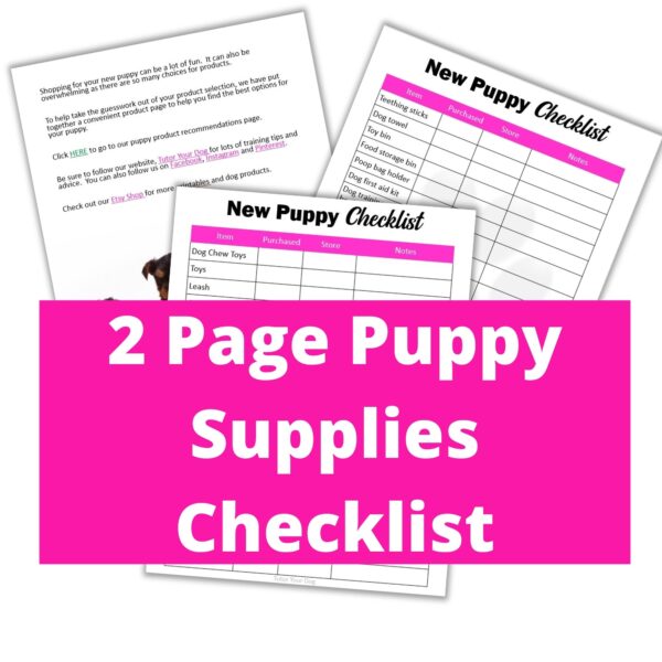 New Puppy Shopping Checklist | Printable Pet Checklist | New Pet Checklist | New Puppy Checklist | Available In 4 Colors - Image 4
