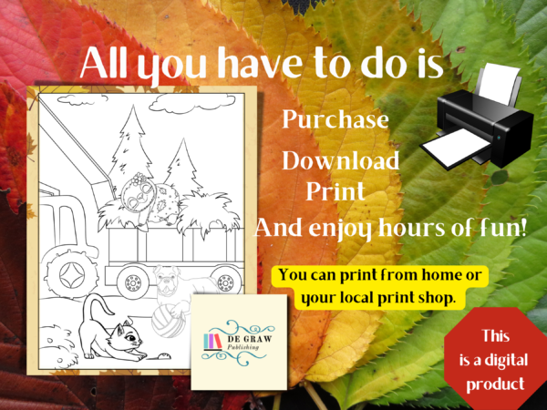 85 Relaxing Sloth and Friends Fall Coloring Pages for Kids and Adults, Fall Coloring Pages, Cute Animal Coloring Pages, Digital Download - Image 8