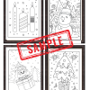 Christmas Magic in Frames: A Festive Coloring Book - Image 9