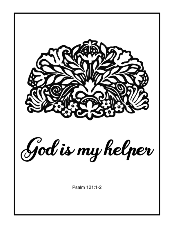 Printable Bible Verse Christian Coloring Pages - Image 7