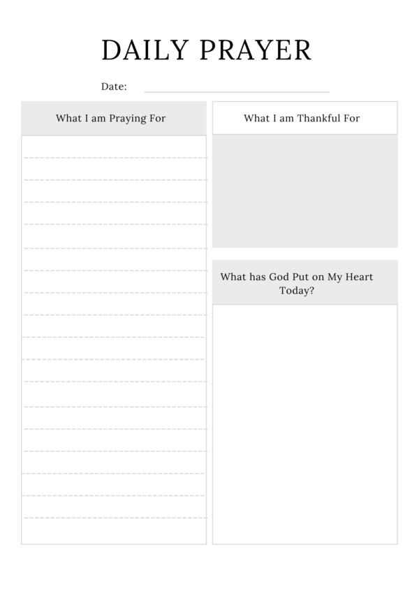 My Prayer Journal - Printable - Image 6
