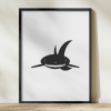 Ferocious smiling shark - svg, png, pdf, eps Fero- graphic design, clip art- instant download - Image 2