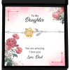 Dad to Daughter Keepsake Classic Sunflower Bracelet