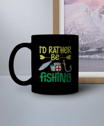 I'd Rather Be Fishing, Fun Hobby, Husband Gift, svg, png, pdf, eps clip art, instant download - Image 5