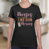 Nurses are our heroes and more so with coffee, medical, doctor graphic design, svg, png, pdf, eps, clip art, instant, download - Image 7