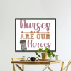 Nurses are our heroes and more so with coffee, medical, doctor graphic design, svg, png, pdf, eps, clip art, instant, download - Image 8