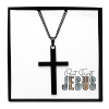 Classic Brass Cross Necklace, Christian, Faith Gift Jewelry