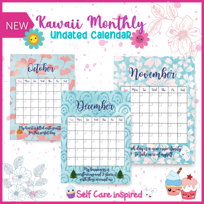 Kawaii Monthly Calendar - Undated - Image 5