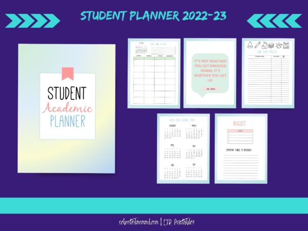 2022-2023 Student Academic Planner (Rainbow) - Image 4