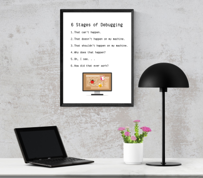 Software Engineer Funny Wall Art, Gift for Programmer, Set of Digital Prints, Debugging Humor, Funny Definition - Image 8