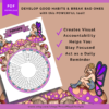 HABIT TRACKER Printable - 12 Monthly Trackers - Fairies - Color & Black and White - US Letter, A4, A5 - Download Only - 24 Pages - Circle - Image 8