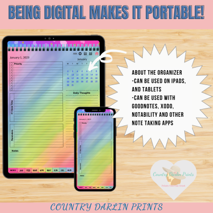 2023 Rainbow Digital Planner - Image 3