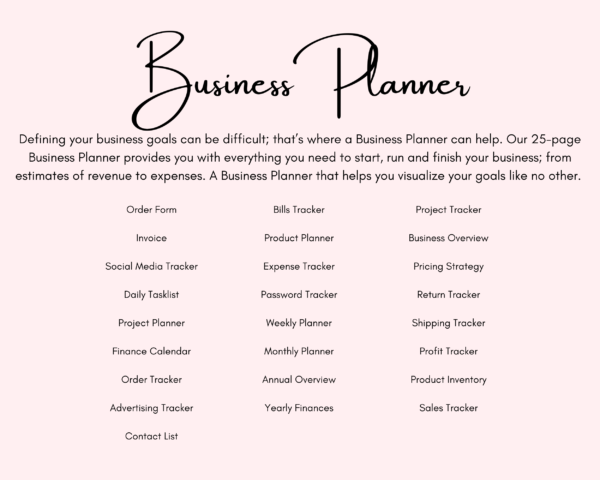 Business Planner For Small Businesses - Image 2