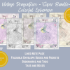 PRINTABLE EPHEMERA - Vintage Dragonflies - Super Bundle - Colorful Ephemera - Tags, Postcard, Envelope, Bookmarks, Lined, Notes, Tabs, Pockets US Letter Download - Image 2