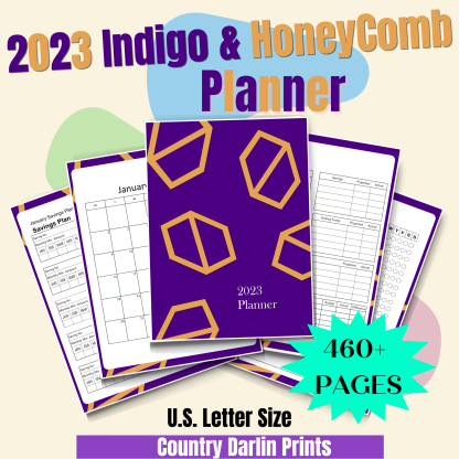 2023 Indigo and Honeycomb Planner