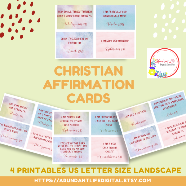 The most inspirational Christian affirmation cards sourced from scripture to inspire you in 2023 - Image 2