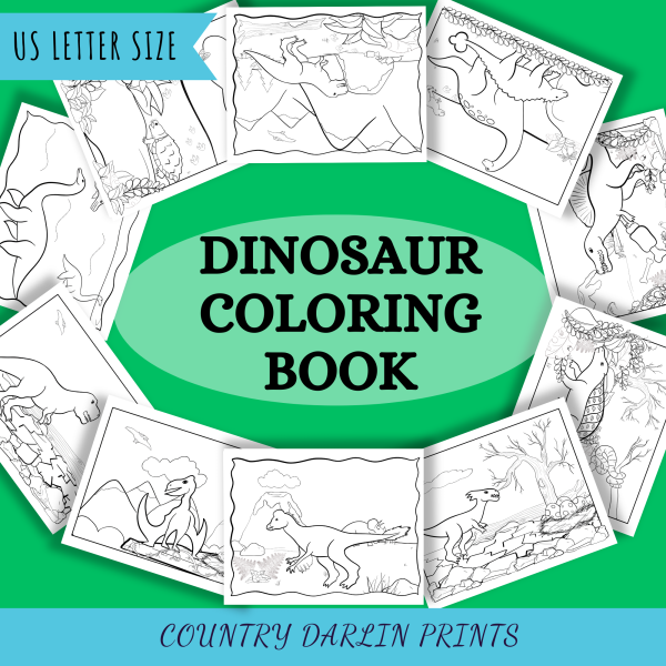 Dinosaur Coloring Book - Image 2
