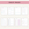 Daily Planner Bundle | Daily Schedule | Daily Agenda | Daily To Do | Daily Organizer | Letter | A4 | A5 | PDF | Printable Planner | Digital Planner - Image 2