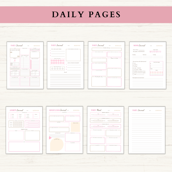 Self-Care Journal | Printable Self-Care Journal | Daily Journal | Gratitude Journal | Reflection Journal | Letter | A4 | A5 | PDF | Printable Journal | Digital Journal - Image 2