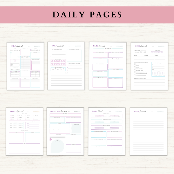 Self-Care Journal | Printable Self-Care Journal | Daily Journal | Gratitude Journal | Reflection Journal | Letter | A4 | A5 | PDF | Printable Journal | Digital Journal - Image 2