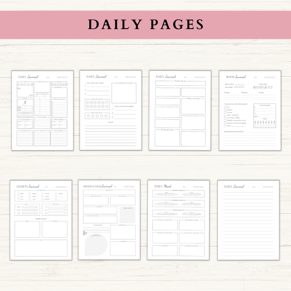 Self-Care Journal | Printable Self-Care Journal | Daily Journal | Gratitude Journal | Reflection Journal | Letter | A4 | A5 | PDF | Printable Journal | Digital Journal - Image 2