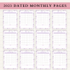 2023 Monthly Planner Bundle | Monthly Planner Printable | Daily Planner | Weekly Planner | US Letter | Printable Planner | Digital Planner - Image 2