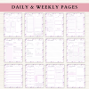 Personal Planner Bundle | Daily Planner | Daily Journal | Habit Tracker | Self Care Planner | US Letter | PDF | Printable Planner | Digital Planner - Image 2