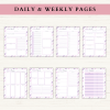 Printable Planner | Daily Planner | Weekly Planner | Habit Tracker | Monthly Planner | US Letter | Printable Planner | Digital Planner - Image 2