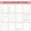 Essentials Planner Bundle | Daily Planner | Weekly Planner | Monthly Planner | Habit Tracker | US Letter | PDF | Printable Planner | Digital Planner - Image 2