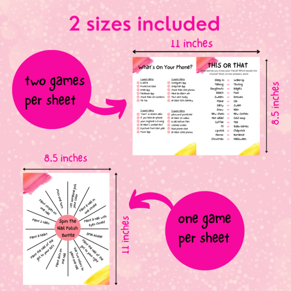 12 Teen Slumber Party Games Printable | Teen/Preteen Sleepover Games |Pajama Party Activities |Girls Sleepover Party Games |Fun Pajama Party Active - Image 2