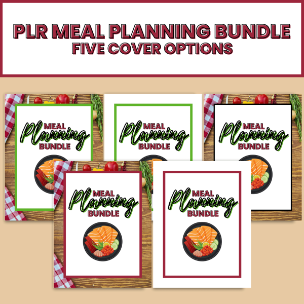 PLR Meal Planning Bundle- 5 cover options
