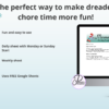 Cute Mermaid Chore Chart for kids Google Sheets Spreadsheet chore tracker - Image 2